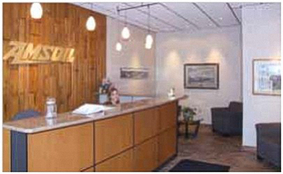 The AMSOIL Center Front Desk Welcome to the AMSOIL Centre Loby