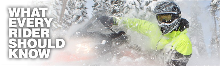 What every snowmobile rider should know